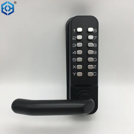 Fechadura de porta com maçaneta digital sem chave, código residencial, combinação de entrada mecânica