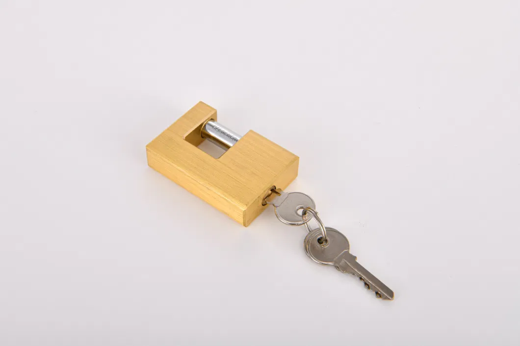 70mm High Quality Security Economic Handle Rectangular Brass Padlock