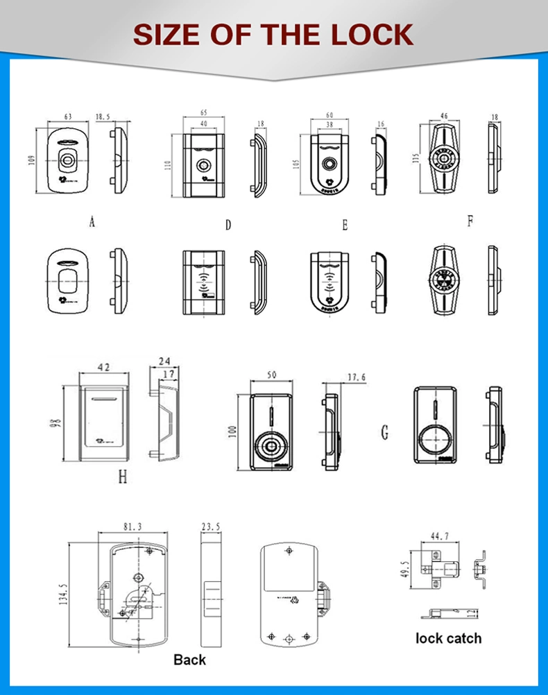 New! TM Card Electronic Cabinet/Sauna Lock (BW502SC-H)