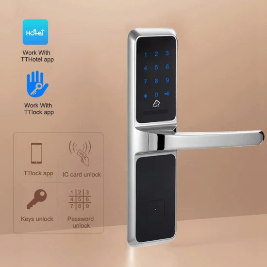 Fechadura de porta mecânica com código de segurança de combinação sem chave digital Ttlock Bluetooth